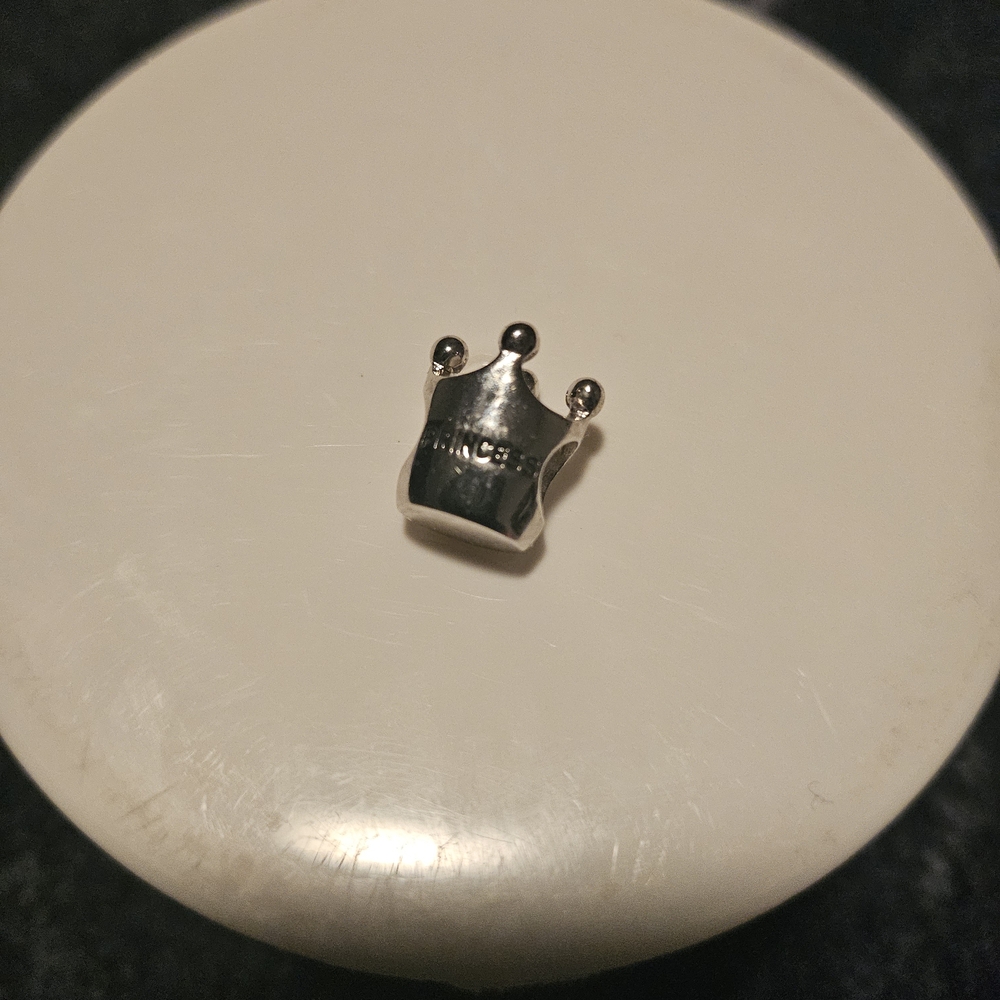 Silver Crown Charm